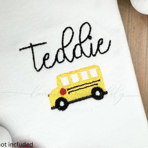 Mini School Bus Machine Embroidery Design (Digital Download)
