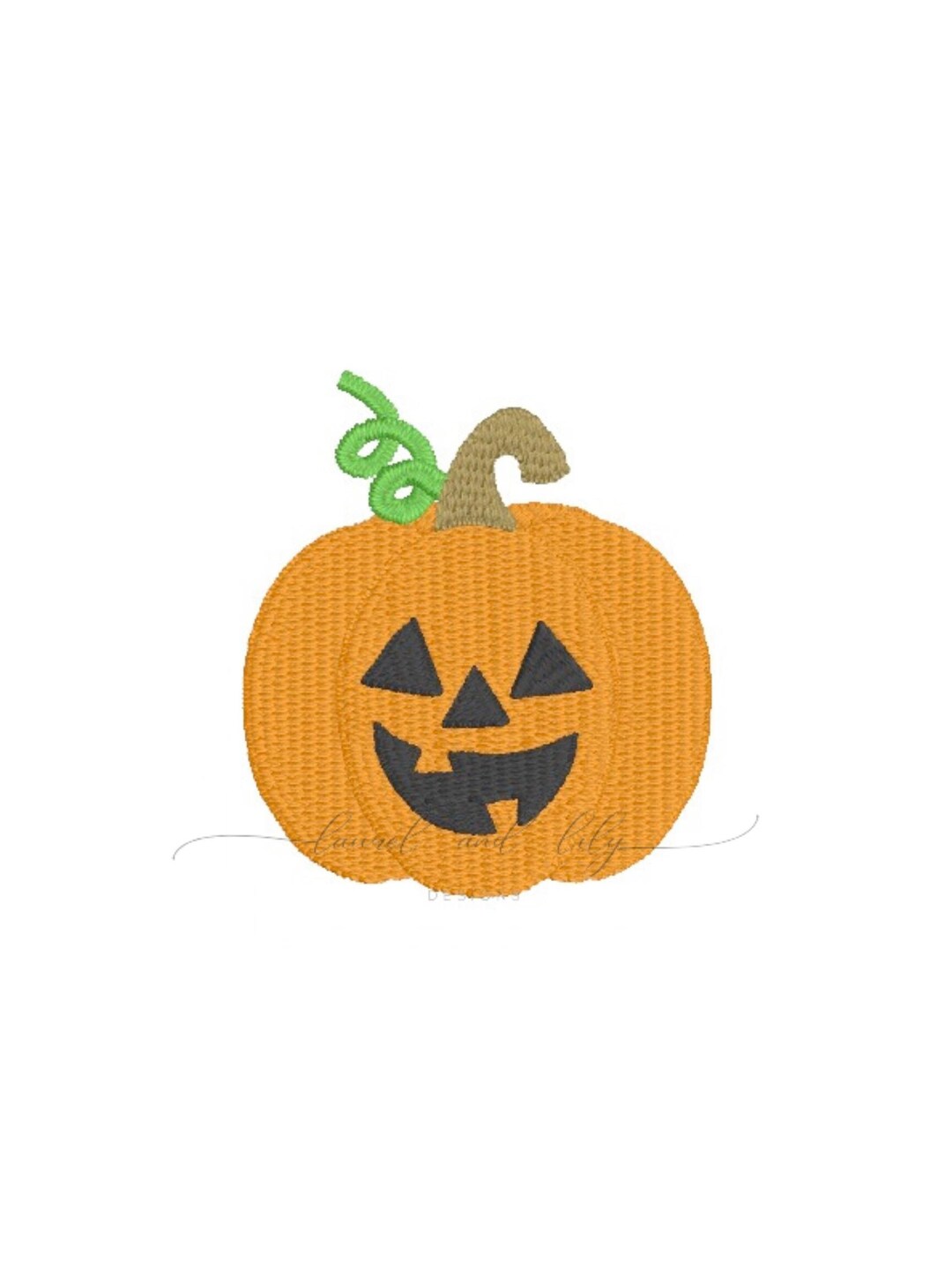 Jack O Lantern Machine Embroidery Design, Pumpkin Mini Fill, Halloween