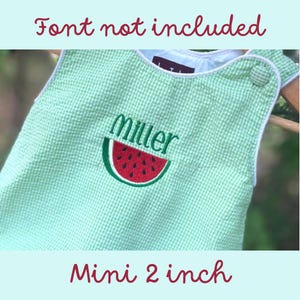 Mini Watermelon Embroidery Design, Watermelon Mini Fill, Machine Embroidery Design, Fill Stitch Watermelon, Small Watermelon, Summer Design