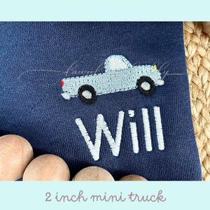 Truck Embroidery Design, Mini Truck Fill Stitch, Machine Embroidery Truck, Small Truck Embroidery, Vintage Truck, Old Timey Truck