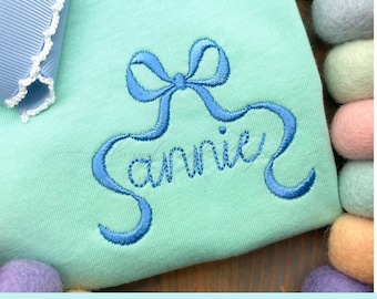 Satin Bow Embroidery, Machine Embroidery Design, Mini Satin Stitch Bow, Long Tail Bow, Coquette Bow, Monogram Bow Frame, Ribbon