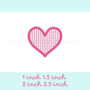 Mini Heart Motif Fill Stitch, Machine Embroidery Design, Valentines Day Embroidery, Patterned Heart, Quick Stitch