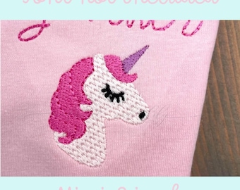 Mini Unicorn Embroidery Design, Unicorn Mini Fill, Small Unicorn, Machine Embroidery Design, Fill Stitch Unicorn, Digital Download