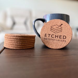 Personalized Cork Coasters – Laser Engraved Drink Coasters