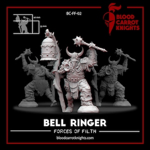Bellringer | Fantasy Plague Standard Bearer Miniature - 32mm Scale Resin Figure