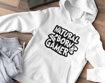 Gamer Hoodie, Video Game Sweatshirt, Gaming Pullover, Geeky Hoody, E-Gamer Jumper
