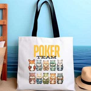 poke-draagtas, kaartspel-draagtas - Leuk en stijlvol accessoire voor liefhebbers van kaartspellen, perfect voor casino-avonden, gokliefhebbers, poker
