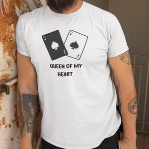 Camiseta de pôquer unissex, camiseta para jogos de azar, camiseta para jogos de cartas, roupa casual de cassino, algodão tingido