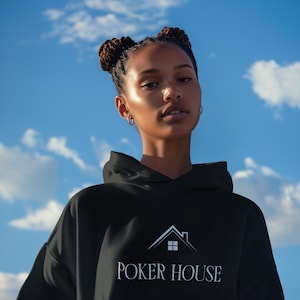 Sudadera unisex con capucha de póker: ropa para la noche de juegos de cartas de casino, suéter para fanáticos de las apuestas, regalo para jugadores de cartas.