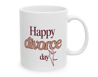 Taza de café para el divorcio, regalos para la ruptura, taza divertida para el divorcio, humor sarcástico, taza de broma única, taza para la vida de soltero