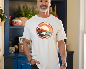 Surf T-Shirt: Garment-Dyed Ocean Wave Tee