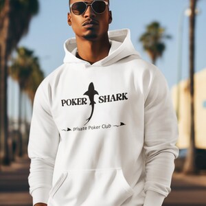 Moletom com capuz de pôquer, moletom com capuz de lã de três painéis Old Men Poker. Moletom, presente para amantes de jogos de cartas, roupas com tema de cassino, roupas masculinas para jogos de azar, aconchegante