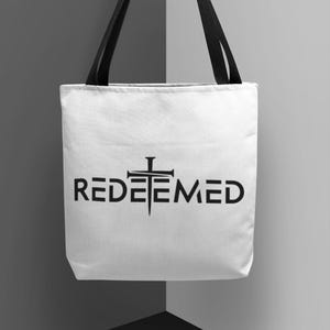 Religious Tote Bag with Bible Verse – Christian Faith Carryall, Inspirational Church Gift & Religious Book Bag for Women