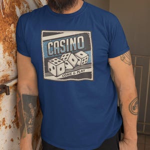 Camiseta de póker de regalo de casino, camiseta unisex para jugadores, camiseta de Texas Hold'em, camiseta de jugador de cartas, ropa de casino