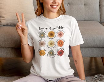 Christian T-Shirt Dyed Tee with Inspirational Bible Verse | Faith-Based Graphic Shirt for Men & Women Religious Gift