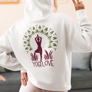 Yoga Hoodie, Meditation Sweatshirt, Mindfulness Pullover, Relaxation Apparel, Zen Hoodie, Workout Clothing