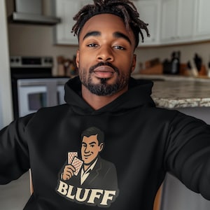 Sudadera unisex con capucha de póker para juegos de cartas de casino: ropa para noches de juegos, regalo para aficionados a las apuestas, jersey para jugadores de cartas, ropa para amantes del casino