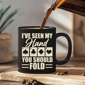 Poker Mug | Gambling Cup Gift ,Poker Player, | Coffee Cup for Coffee Lovers