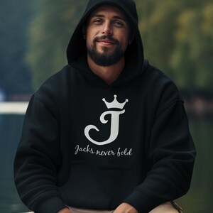 JACK Poker Hoodie - Unisex Sweatshirt for Card Game Night, Casino Lover Gift, Gambling Fan Jumper, Casino Night Sweatshirt, Poker Player