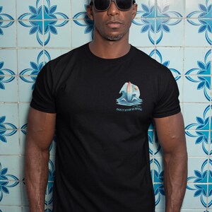 Surf TShirt Unisex Ocean Vibes Beach Tee, Summer Coastal Retro Graphic Top, Garment-Dyed Surfing Shirt