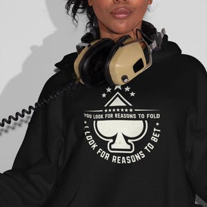 Poker Hoodie Unisex Heavy Blend Pullover, Cool Card Game Sweatshirt, Gambling Gift & Casino Apparel, Comfortable Poker Gift Hoodie