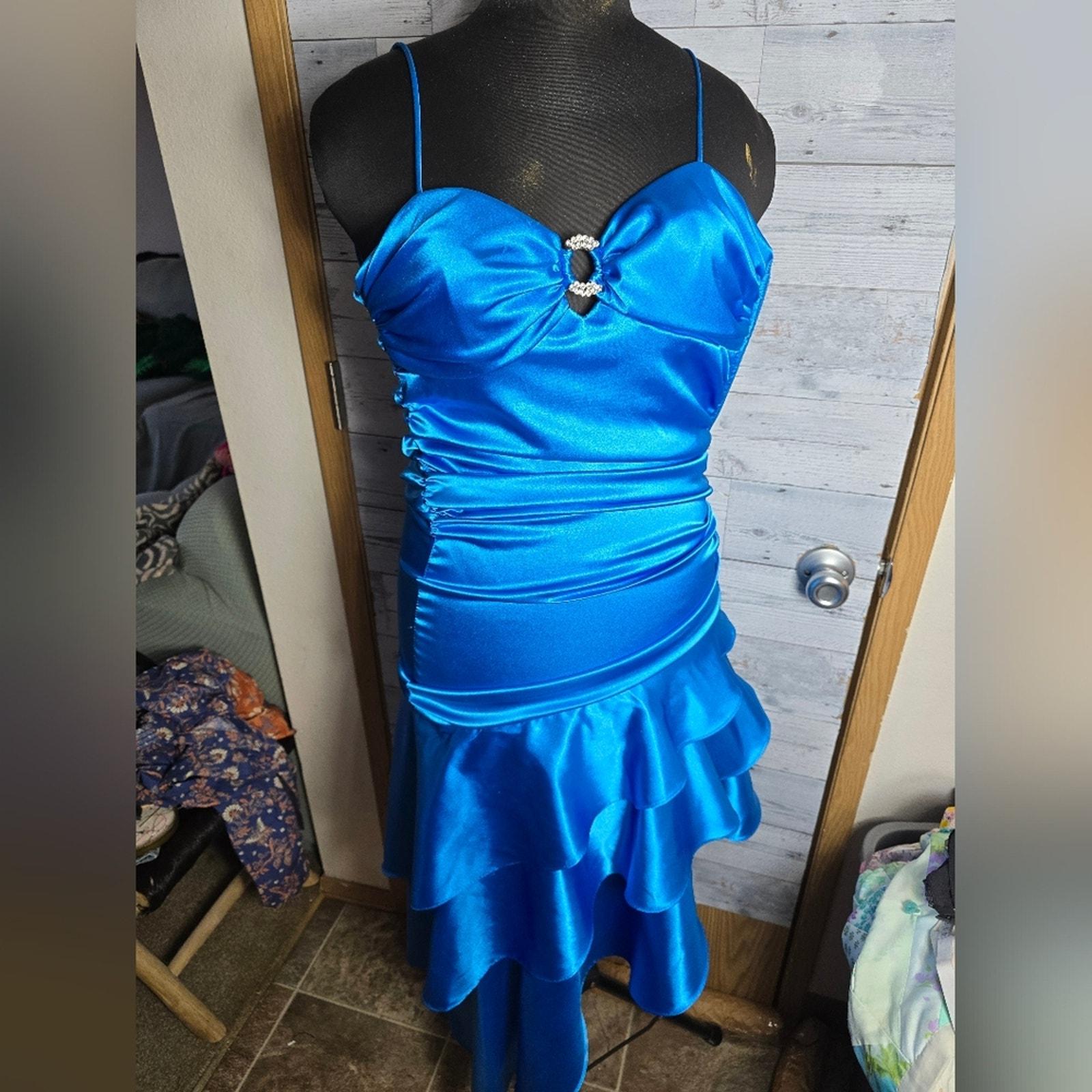 blue and white figure skating dress Rainbow Dress – Tinas Figure Skating Shop