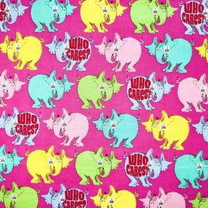 Horton Hears A Who Fabric Dr Seuss Fabric Who Cares Cotton Licensed Robert Kaufman Sold by Half Yard