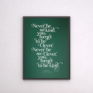 Typography lyrics quote poster – motivational wall art – classic matte paper wall art print