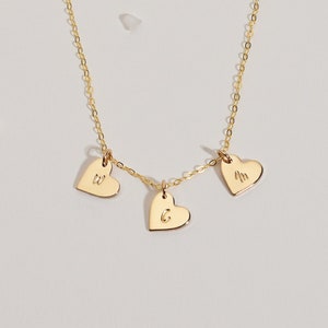 Personalized Initial Heart Necklace: Sterling Silver, Gold Filled, Rose Gold