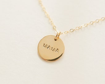 Mama Necklace, Mother's Day Gift, Necklace for Moms, gifts for mom, gold dainty necklace, mama necklace, gold filled, mom necklace