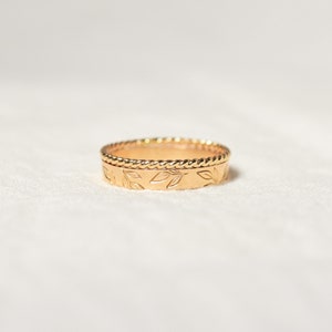 Rope Ring, Simple Ring, Gold Band, Stacker ring, Stackable ring, Dainty Ring, Gold Fill Ring, Silver ring, Rose Gold ring, Gold rope ring image 7