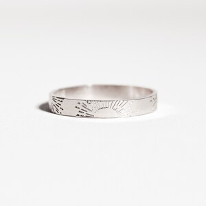 Luxe Sunshine Ring 3mm 14k Yellow Gold, Sun Ring, Symbolic Ring ...