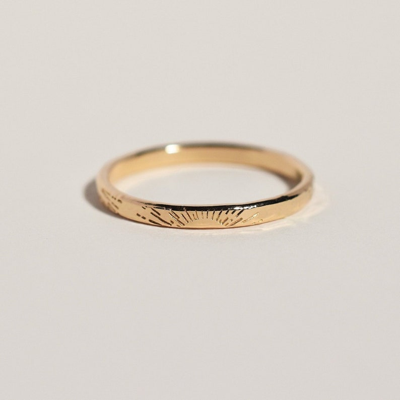 sunshine ring gold fill