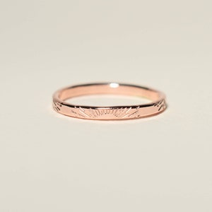 Bague soleil soleil, bague symbolique, bague unique, bague délicate, bague gold filled, bague empilable, rayon de soleil, rayon de soleil, bande de soleil, bijoux de printemps 14k Rose Gold Fill