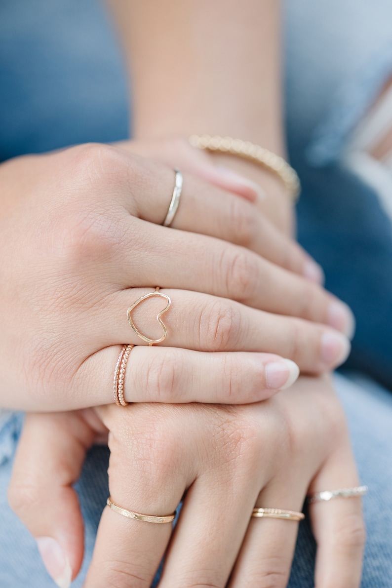 Sunshine sun ring, symbolic ring, unique ring, dainty ring, gold filled ring, stackable ring, sunburst, sunray, sun band, spring jewelry image 7