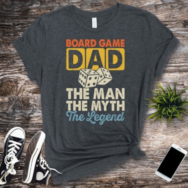 Board Game Dad T-shirt, Fathers Day Tshirt, Daddy T-Shirt, Fathers Shirt, Fathers Day Tee, Gift T-shirt