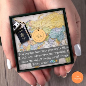 Gold Plated Airplane Necklace: Personalized Travel Gift