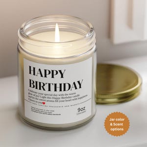 Birthday candle, Birthday gift candle, Scented Birthday Candle, Birthday Gift Ideas, Birthday Aromatherapy Candle, Birthday Wish Candle
