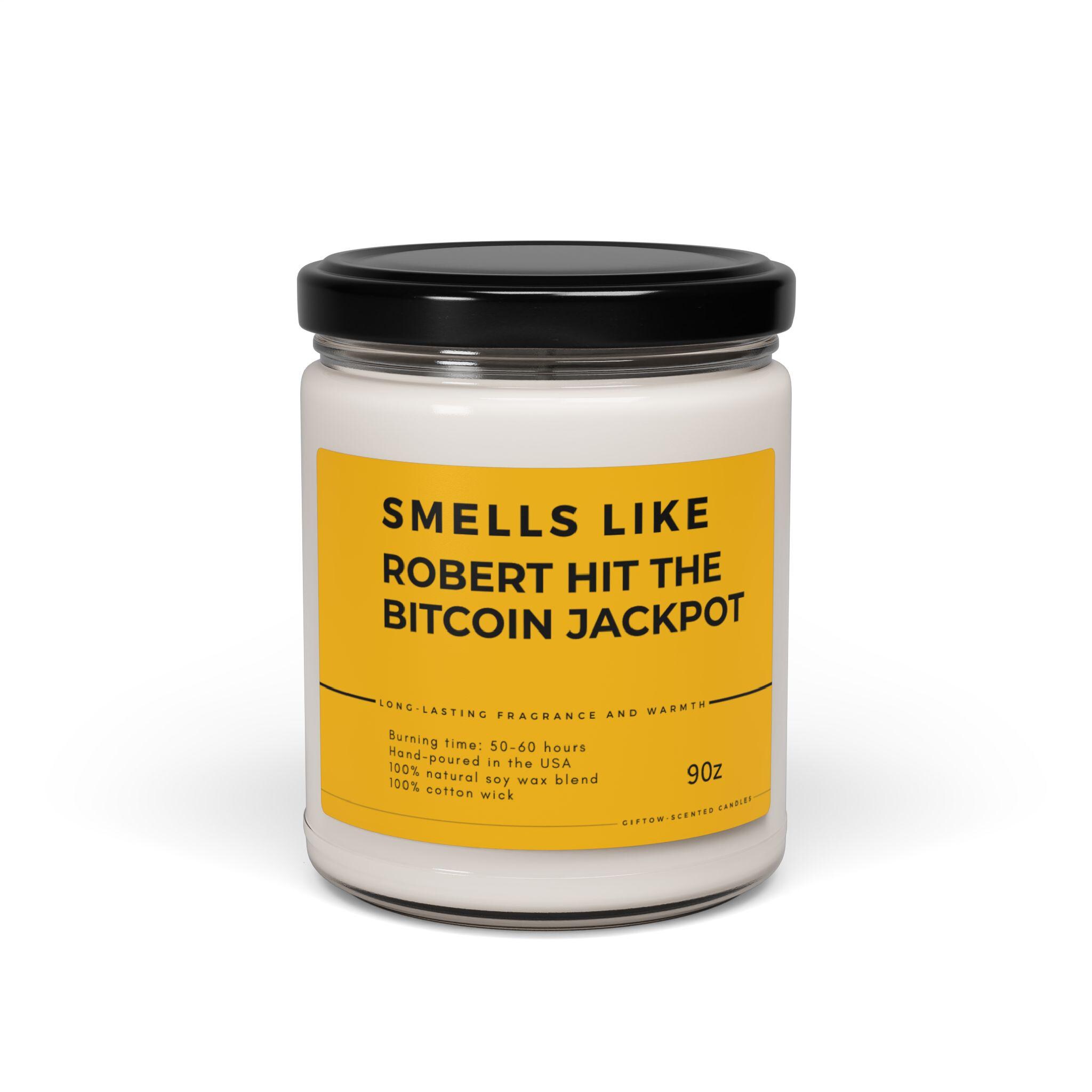 ビットコイン・ジャックポット・キャンドル：面白い暗号通貨ギフト、ミニマリストなインテリア - Etsy 日本