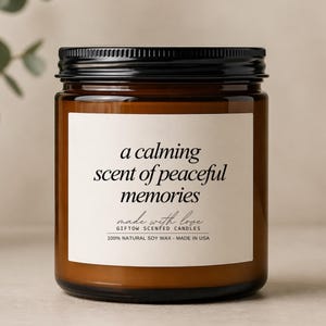 Vela - Un aroma relajante de recuerdos apacibles Vela conmemorativa Regalo de condolencias Vela de recuerdo Idea de regalo de consuelo por duelo