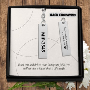 Chaveiro de matrícula personalizado, chaveiro de matrícula personalizado, chaveiro de matrícula, acessórios de carro, placa de matrícula de carro, etiqueta de carro
