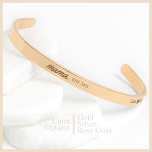 Mama bracelet, Personalized mama bracelet w kids names, mother&#39;s day gift, grandma bracelet, custom mom bracelet, new mom cuff bracelet