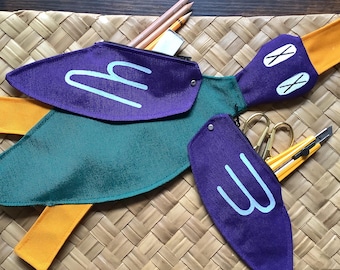 Duck Art Supply Bag: Cordura Zippered Pencil Case