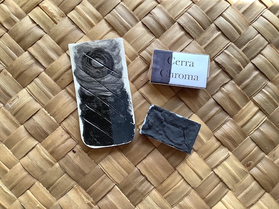 Black Ceramic Underglaze: Cerra Chroma Dried Watercolor Pan