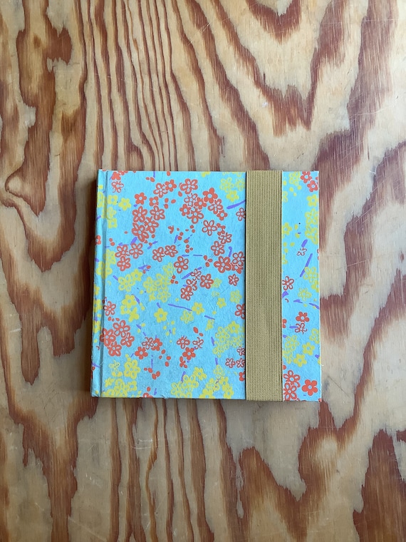 Flowers Mixed Media Sketchbook. 6x6 Square, 100lb. mixed media Book/Journal : Elastic-Held and Hardcover. Acid-Free, Archival Materials