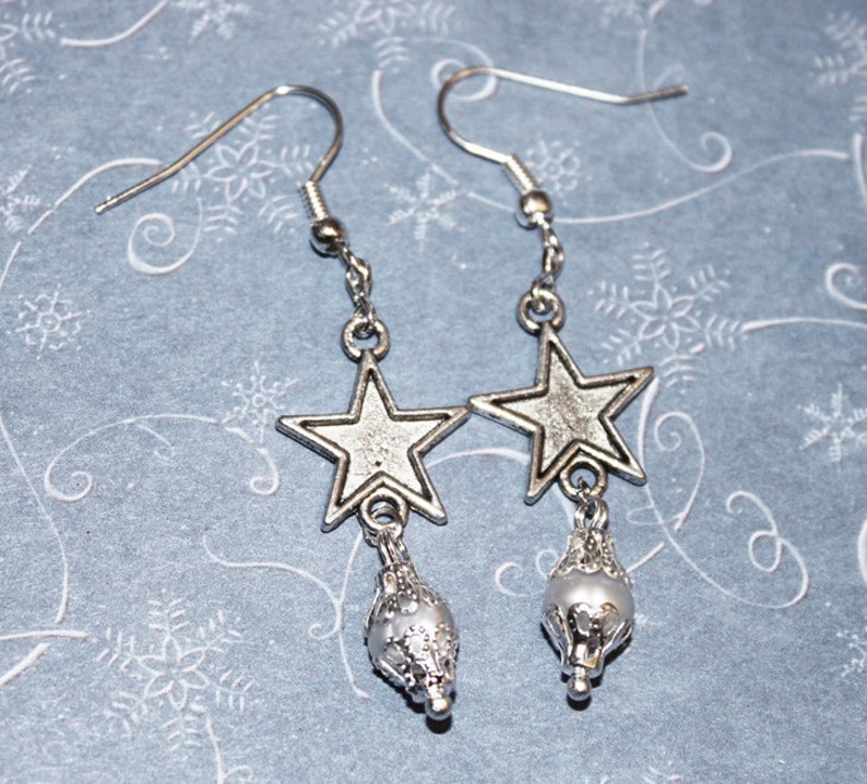 Shining Star Handcrafted Pearl Earrings CeleEr01 image 1