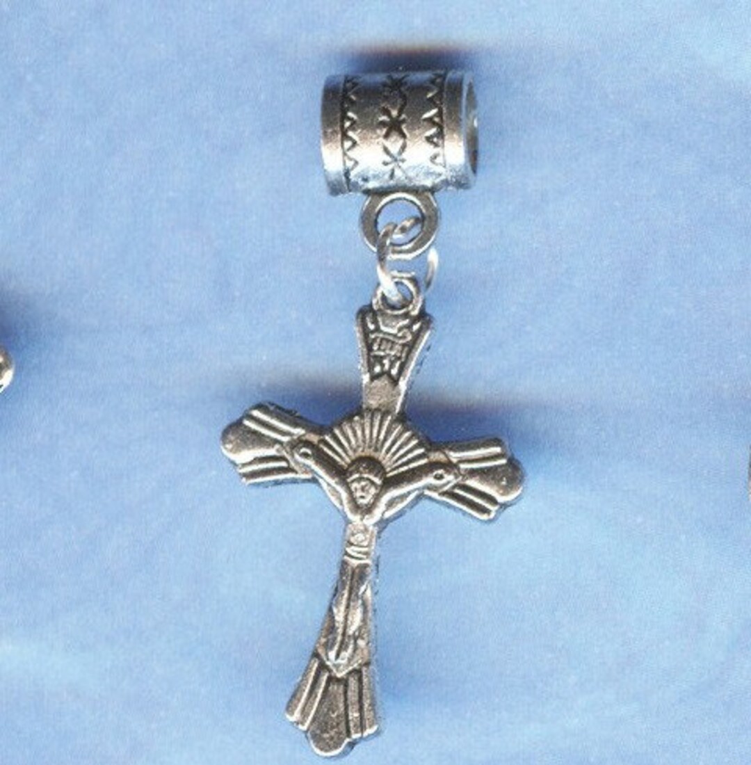 Cross Charms, Gold Silver Copper Filagree Cross Pendants