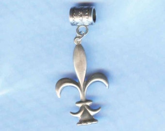 Sterling Silver NOLA Saints Lrg Hole Bead Fits All Europeal Styles of  Add a Bead Charm Bracelet Jewelry Pnd-S13