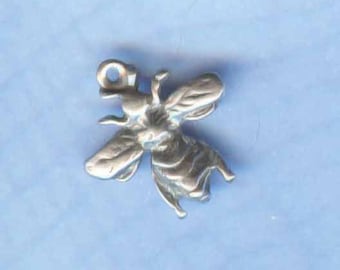 Honey Bee Charm 925 Sterling Silver Jewelry Anm1360