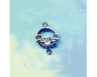 Sterling Silver Irish Jewelry Finding Irish Claddaugh Component Celt085